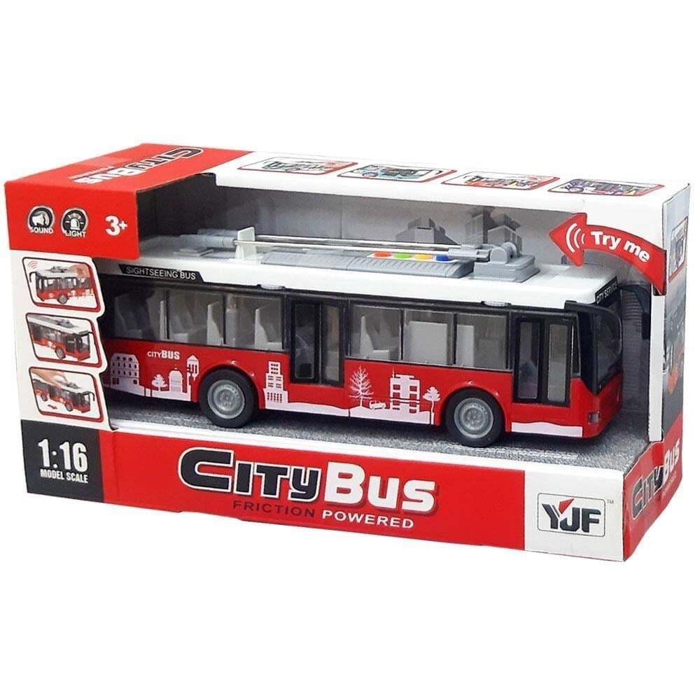 Canem Oyuncak Sesli Işıklı Sürtmeli Otobüs A1119-7/8 - 1