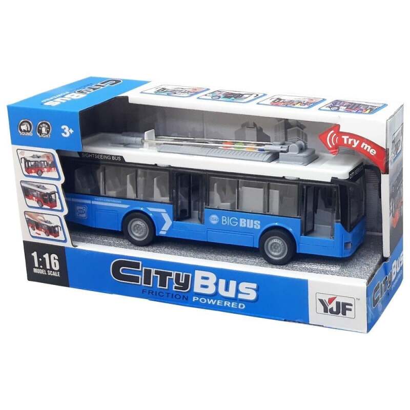 Canem Oyuncak Sesli Işıklı Sürtmeli Otobüs A1119-7/8 - 2