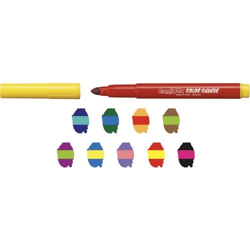 أقلام تلوين كاريوكا السحرية متغيرة اللون (٩ ألوان + قلم أبيض متغير اللون) - 2