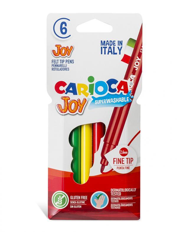 Carioca Joy Süper Yıkanabilir Keçeli Boya Kalemi 6'Lı - 1