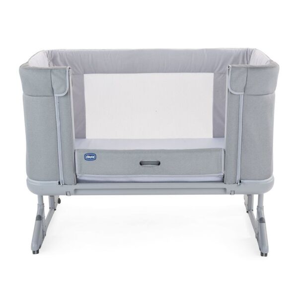 سرير أطفال Chicco Next2Me Forever Mother's Side من مجموعة Ash Gray Cross - 2