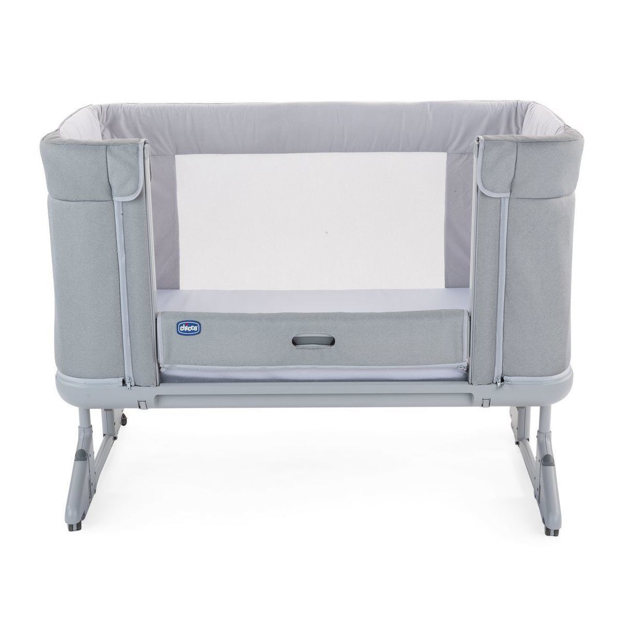 سرير أطفال Chicco Next2Me Forever Mother's Side من مجموعة Ash Gray Cross - 2