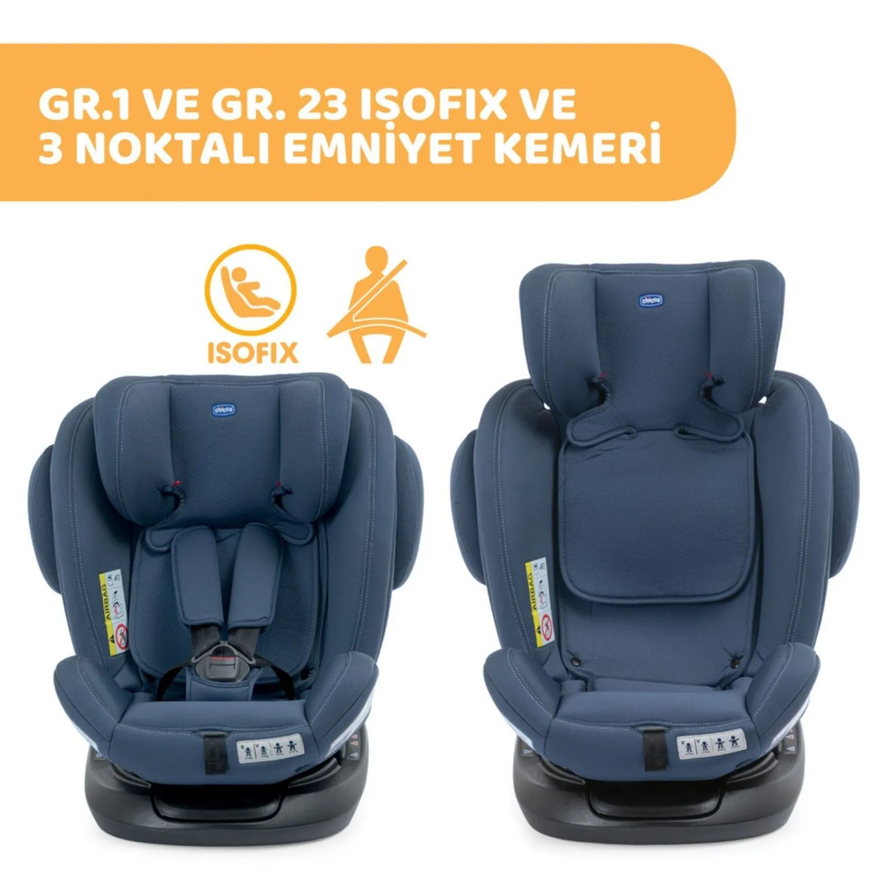 مقعد سيارة شيكو يونيكو بلس 0-36 كجم، حبر هندي - 5