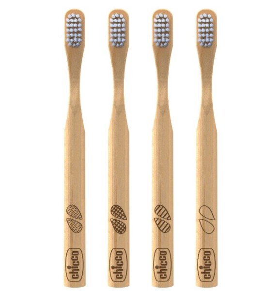 فرشاة أسنان شيكو بامبو للأطفال من عمر 3 سنوات فما فوق - 4