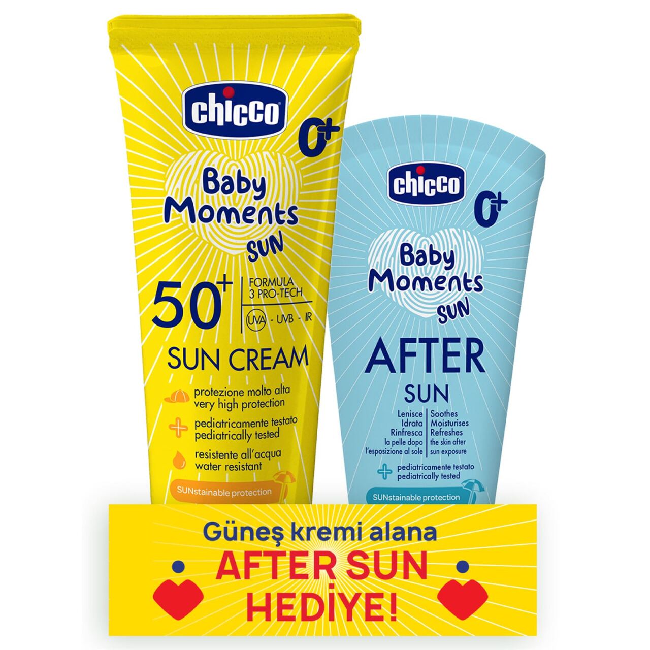 Chicco Baby Moments Sun Güneş Sprey Spf 50+ 150 ml + After Sun Hediye - 1