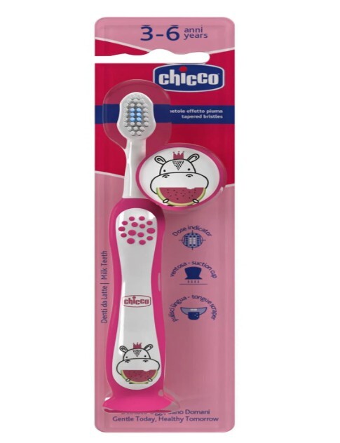 Chicco Diş Fırçası 3-6 Yaş Hippo - 1