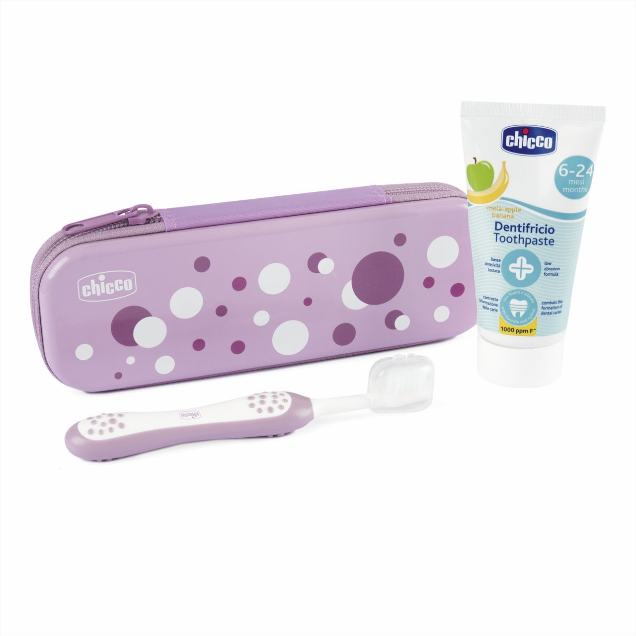 Chicco Diş Fırçası Seti 6+ Ay Lila - 1