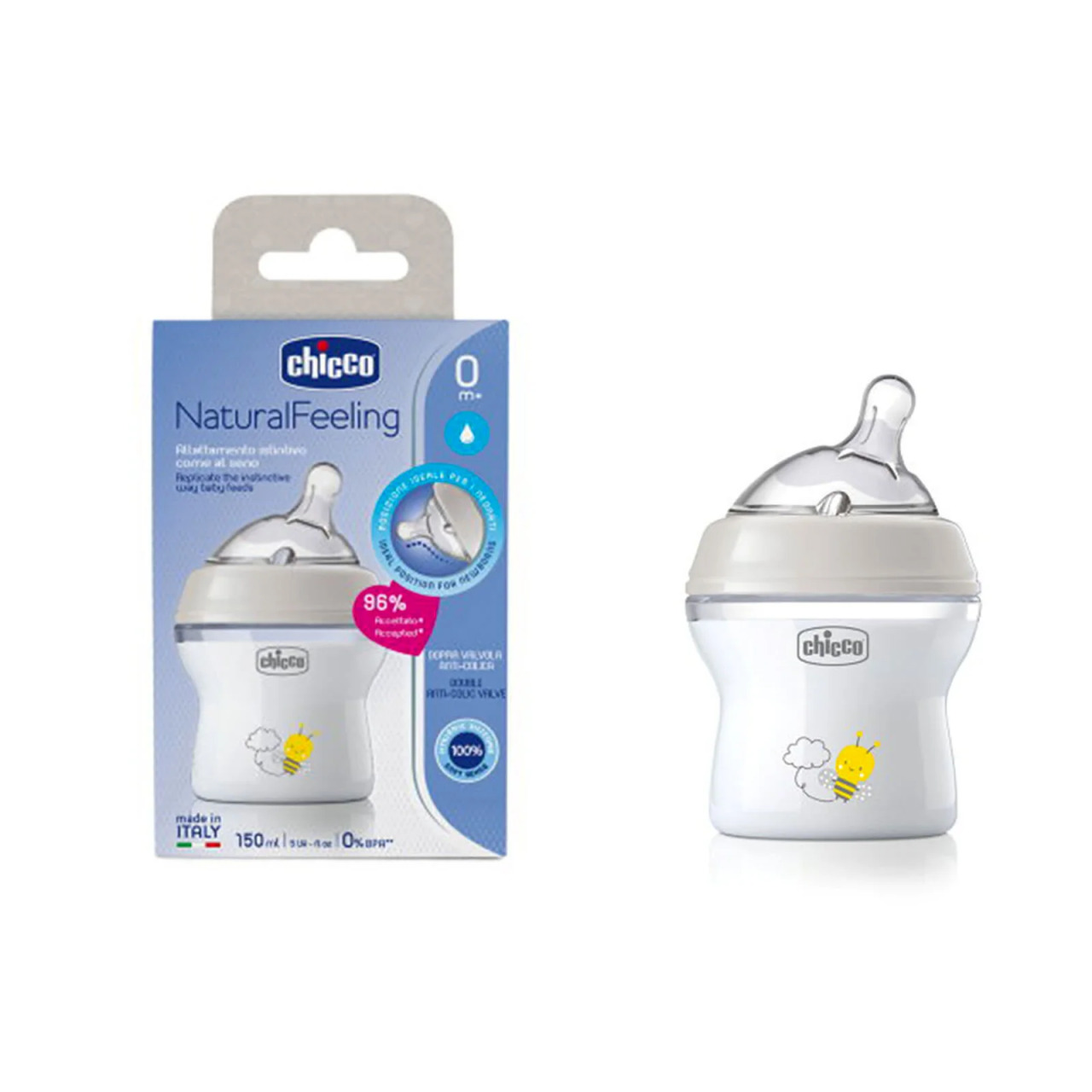 Chicco NaturalFeeling PP Biberon 0 Ay+ 150 ml - 4