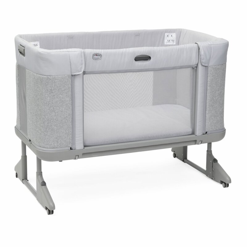 Chicco Next2Me Forever Anne Yanı Beşik Ash Grey Cross Collection - 1