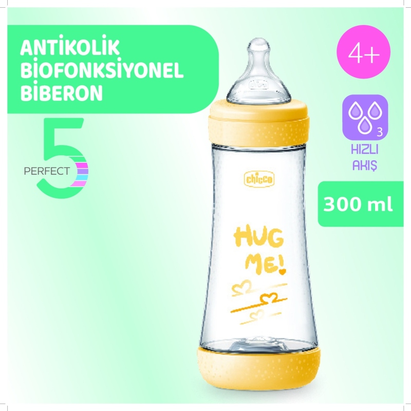 Chicco Perfect 5 Antikolik Biberon PP 300 ml Girl - 2
