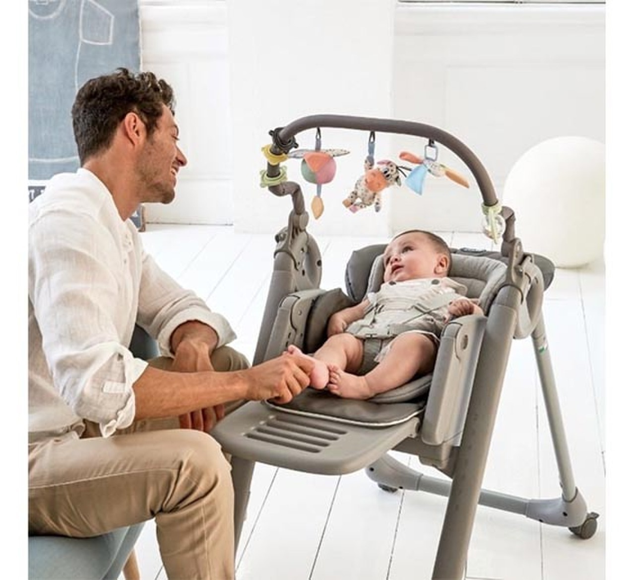 Chicco Polly Magic Relax Mama Sandalyesi Grey Melange - 8