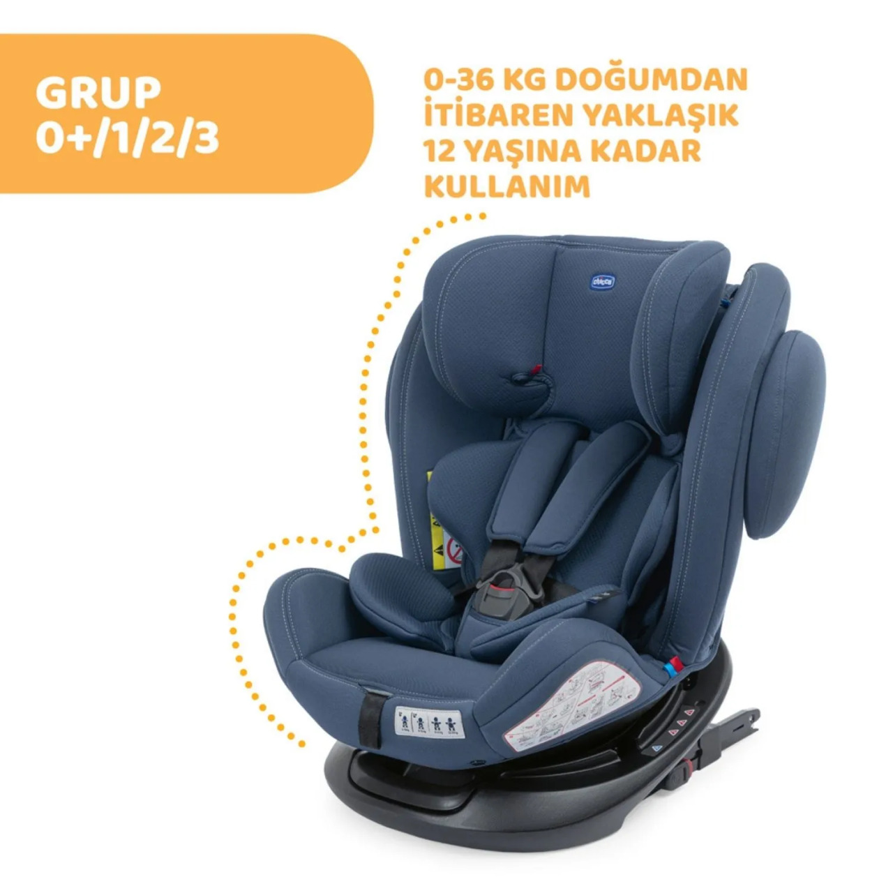Chicco Unico Plus 0-36 Kg Oto Koltuğu İndia İnk - 2