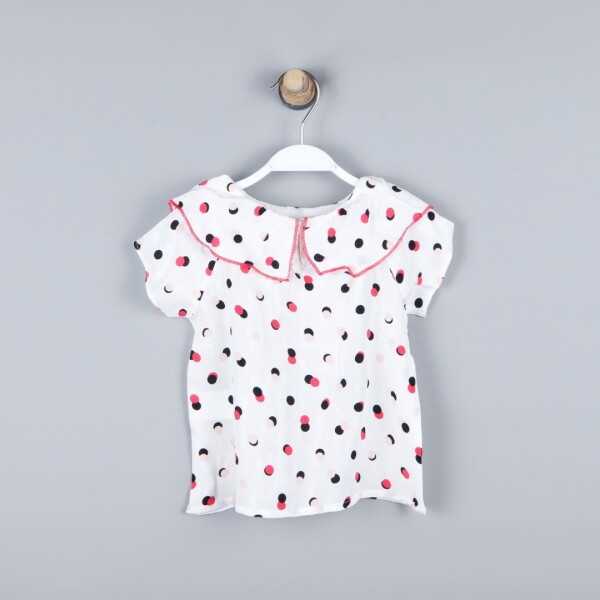 P-003973 (ck 8158) Kız Bebek Dokuma Bluz 6-36 Ay Puanti - ÇİKOBY