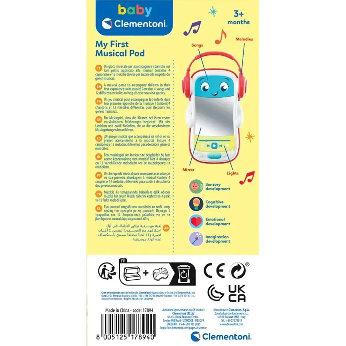 Clementoni Baby Müzikli Pod Telefon 17894 - 3