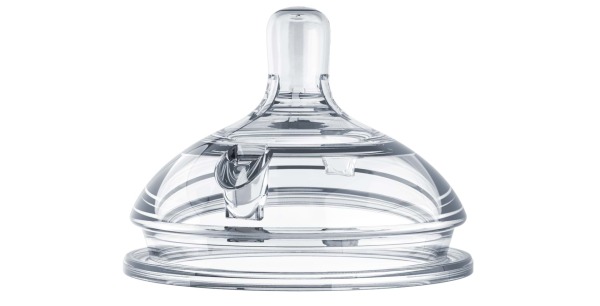 زجاجة رضاعة كوموتومو سيليكون، قطعتين، حلمة سريعة التدفق للأطفال من عمر 6 أشهر فما فوق - 2