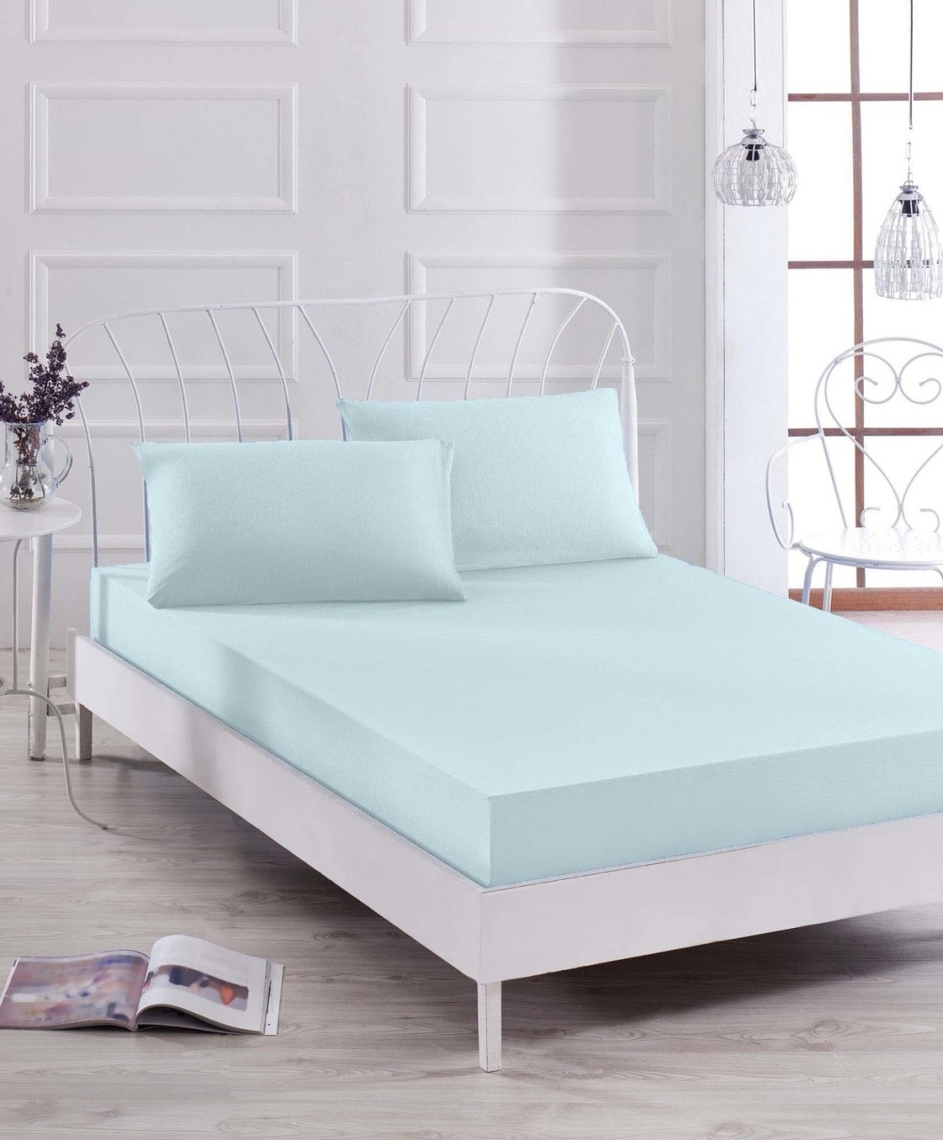 طقم ملاءات سرير قطنية مفردة مقاس 100×200 - 3