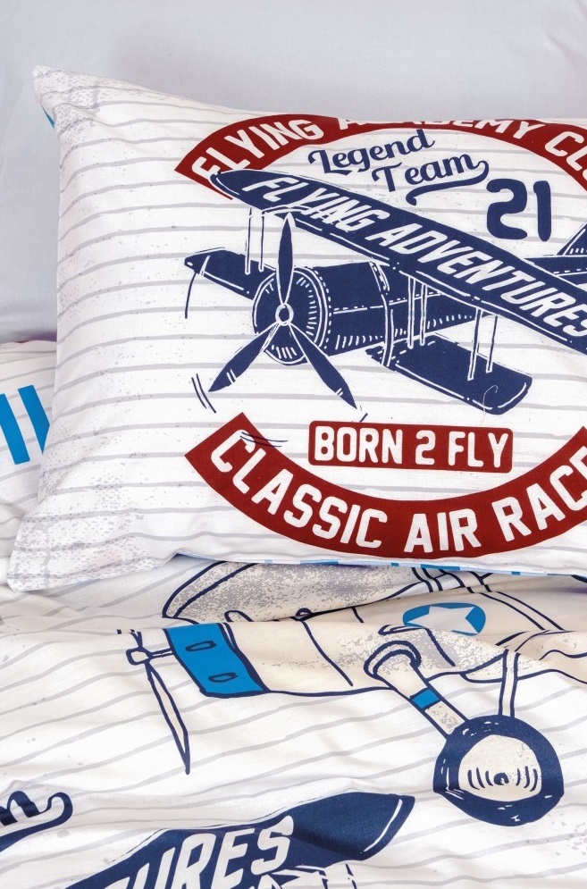 Cotton Box Junior Nevresim Takımı Tek Kişilik Flying Gri - 2