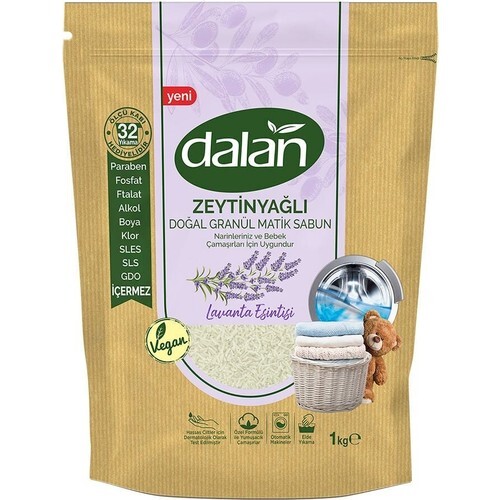 Dalan Zeytinyağlı Doğal Granül Matik Sabun Lavanta Esintisi 1000 Gr - 1