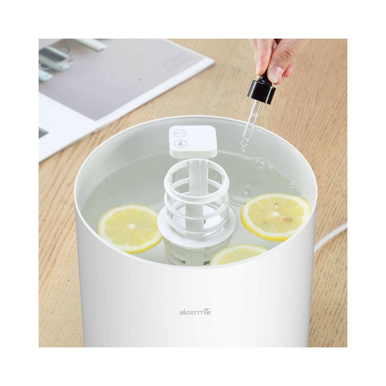 مرطب الهواء البارد بالموجات فوق الصوتية الرقمي Deerma F301 المزود بملء علوي - 3