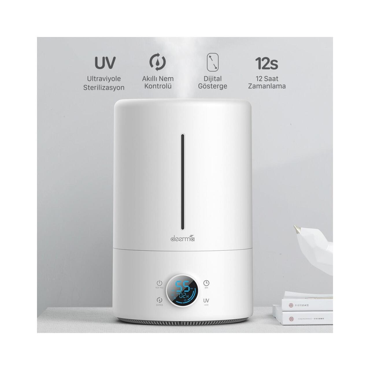 Deerma Ultraviyole Ultrasonic Soğuk Buhar Makinesi F628S - 3