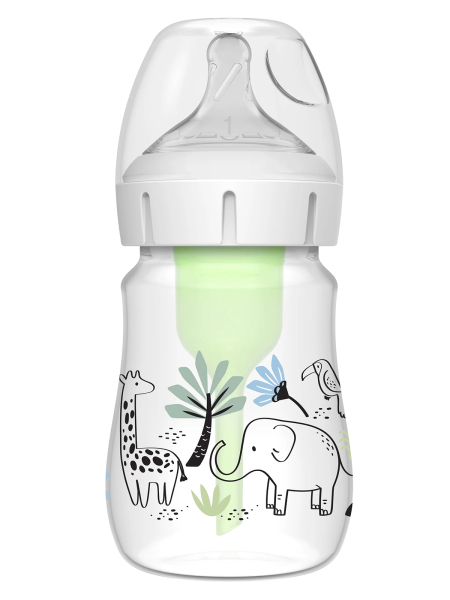 زجاجة دكتور براونز ذات الفم العريض المصنوعة من مادة البولي بروبيلين المضادة للمغص، سعة 150 مل للرجال - 2