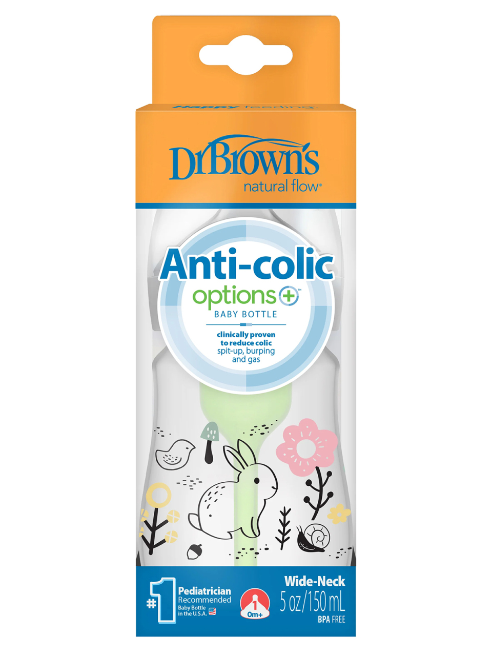 Dr.Browns Geniş Ağız PP Antikolik Options Biberon 150ml Kız - 1