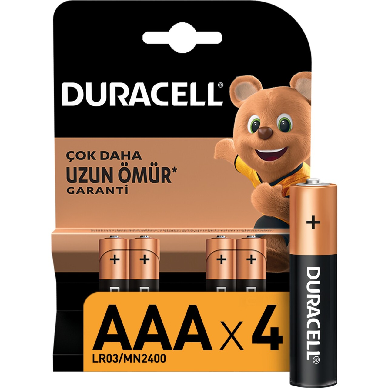 Duracell 4'Lü AAA İnce Kalem Pil - 1