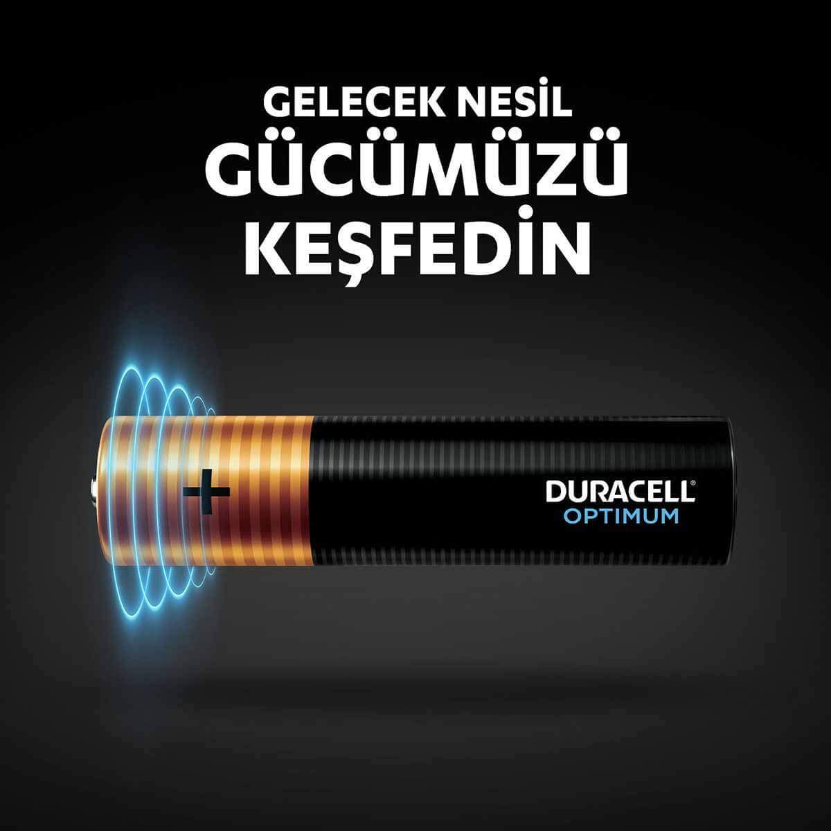 Duracell 4'Lü Optimum AAA Kalem Pil - 2