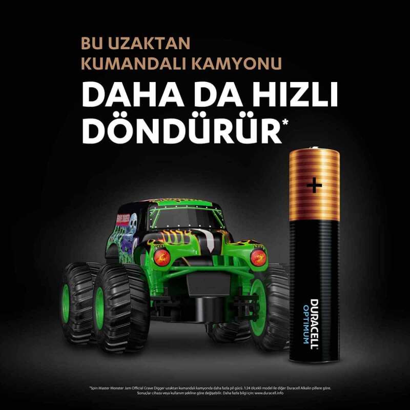 Duracell 4'Lü Optimum AAA Kalem Pil - 4