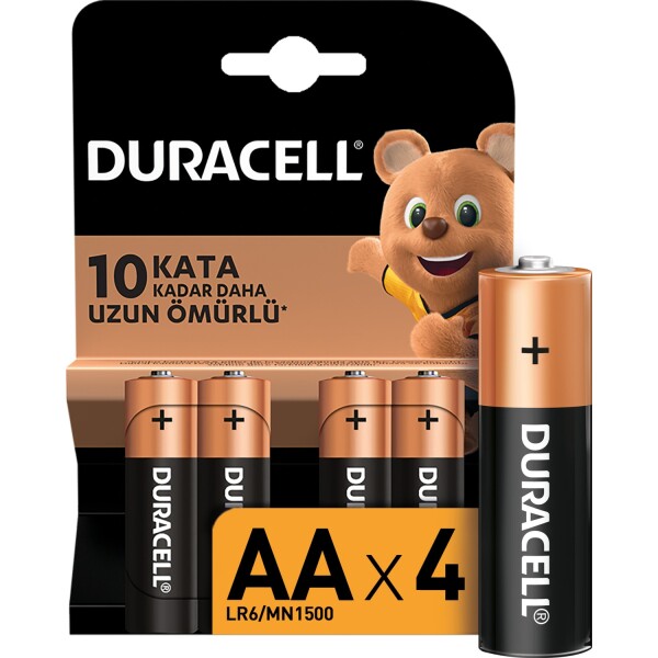 مجموعة بطاريات دوراسيل AA (4 قطع) - Duracell