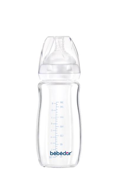 Bebedor Geniş Ağızlı Isıya Dayanıklı Cam Biberon 260ml 51301 - 1