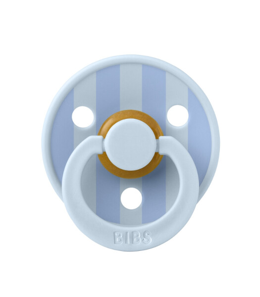 Bibs Studio Colour Block Kauçuk Emzik 0-6 Ay Baby Blue / Dusty Blue - 1