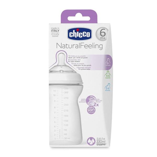 Chicco NaturalFeeling PP Biberon 6 Ay+ 330 ml - Chicco