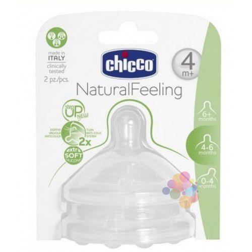 Chicco NaturalFeeling Biberon Emziği 4 Ay+ Akış Ayarlı 2li - Chicco