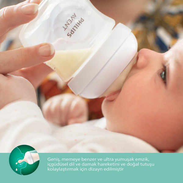 Philips Avent Natural Response Glass Baby Bottle 120 ml 0+ Months - 4