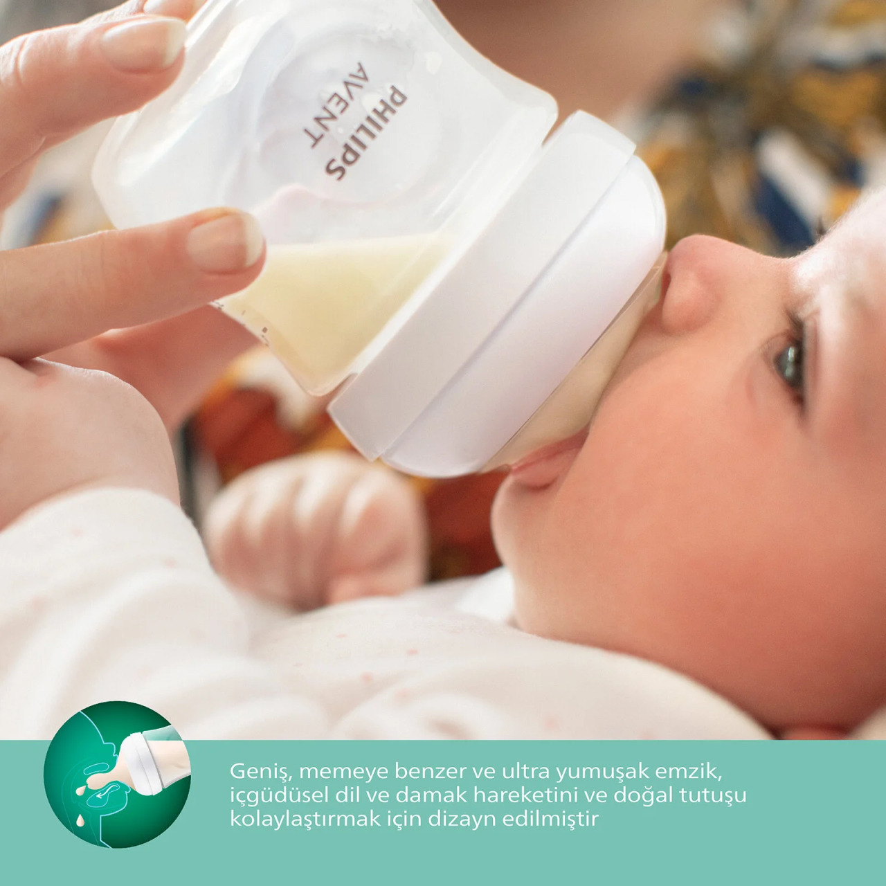 Philips Avent Natural Response Glass Baby Bottle 120 ml 0+ Months - 4