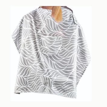 BabyJem Cepli Emzirme Önlüğü 323 Gri Yaprak - BabyJem