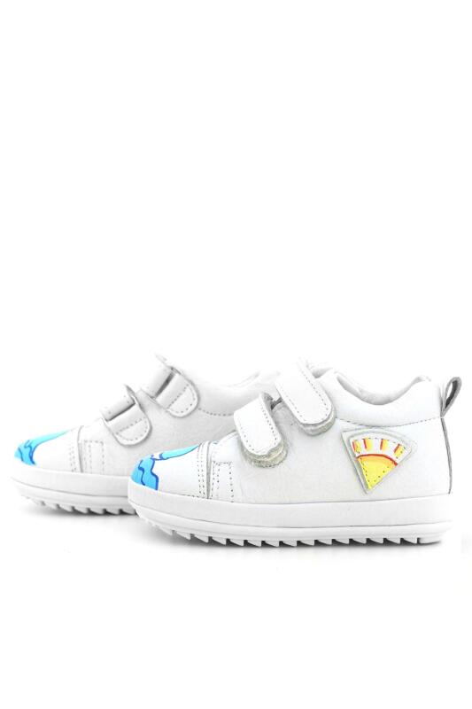 Rakerplus Tbons Özel Tasarım Scrat Hakiki Deri Beyaz İlk Adım Ayakkabısı - 6