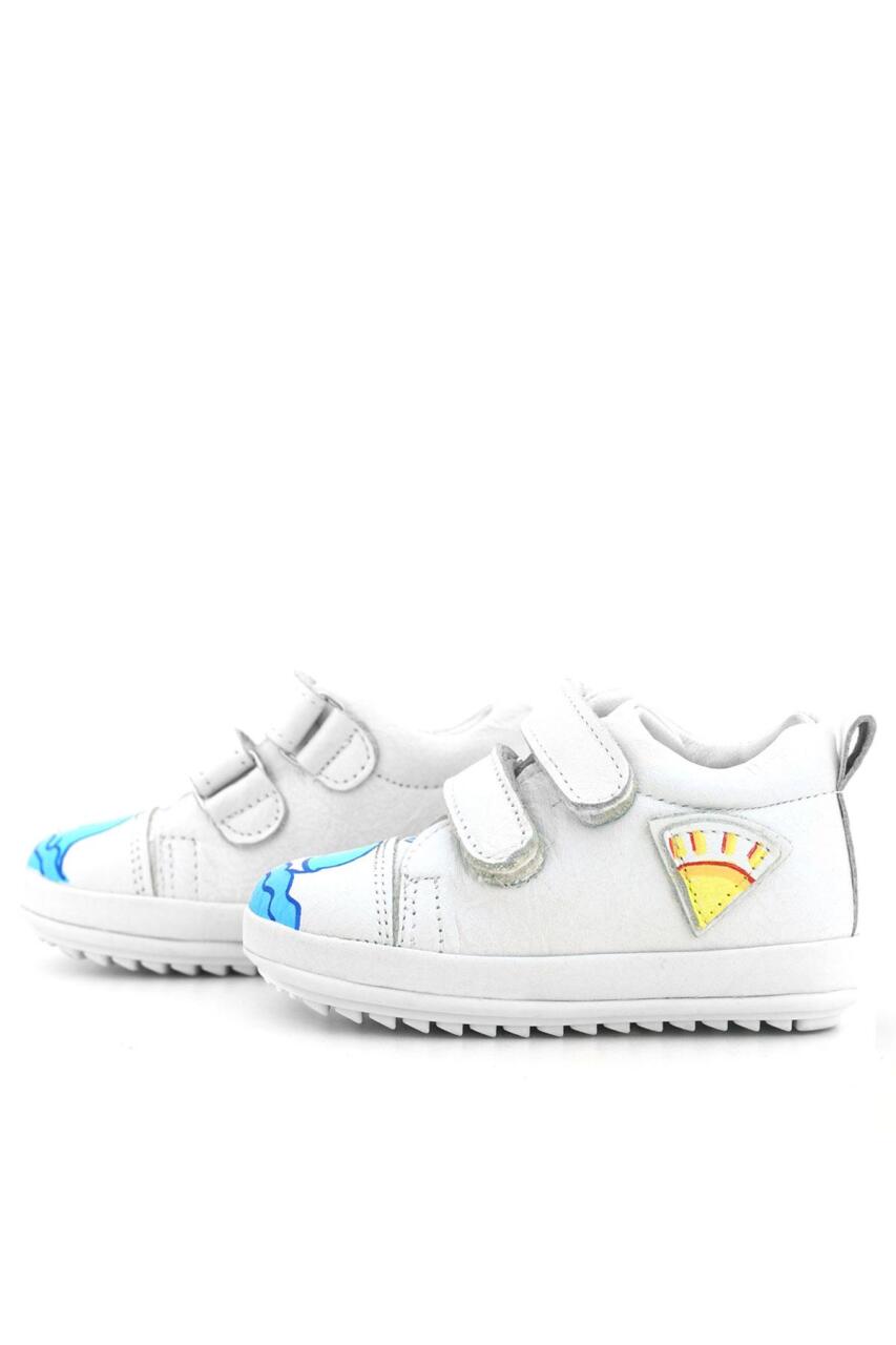 Rakerplus Tbons Özel Tasarım Scrat Hakiki Deri Beyaz İlk Adım Ayakkabısı - 6