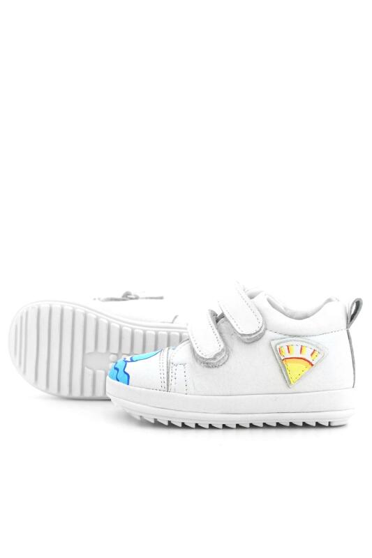 Rakerplus Tbons Özel Tasarım Scrat Hakiki Deri Beyaz İlk Adım Ayakkabısı - 7