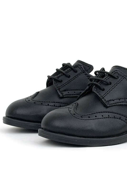 Rakerplus Titan Siyah Mat Bağcıklı Erkek Bebek Ayakkabı - 7