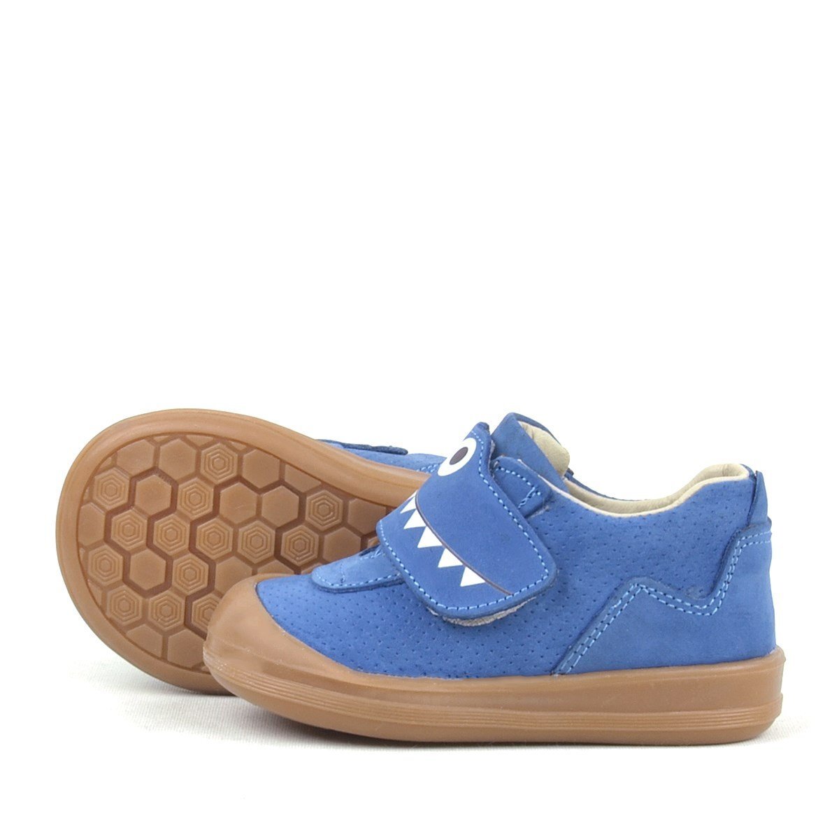 Rakerplus Dino Hakiki Deri Lacivert Yüksek Bilekli Bebek Ayakkabı - 6