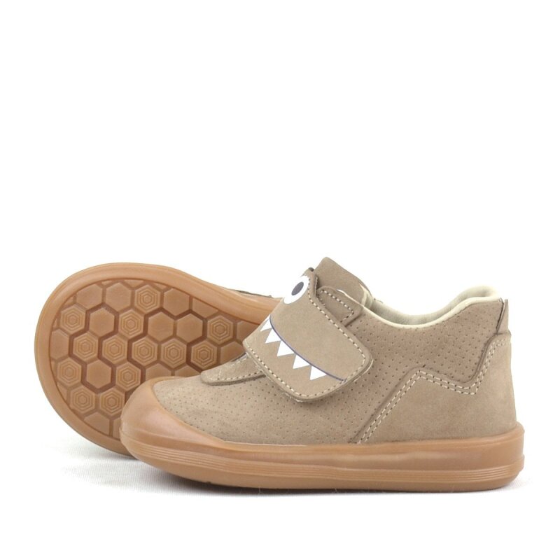 Rakerplus Dino Hakiki Deri Kum Rengi Yüksek Bilekli Bebek Ayakkabı - 6