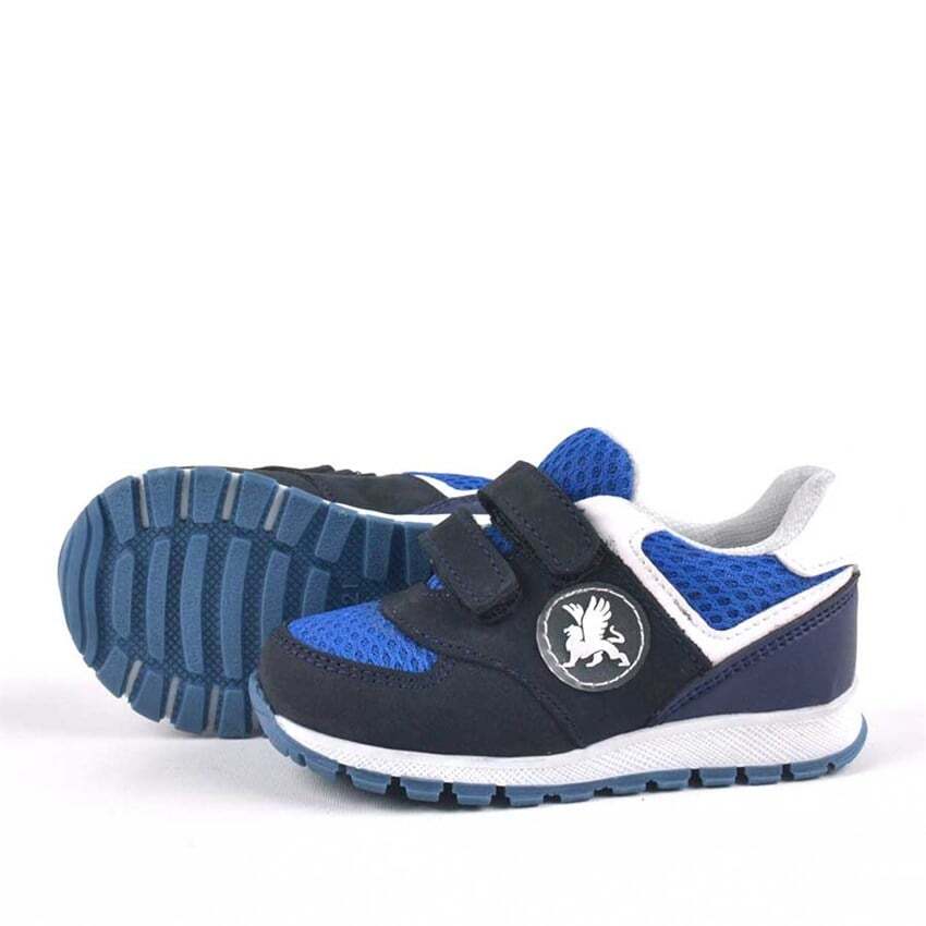 Rakerplus Hakiki Deri Lacivert Cırtlı Erkek Bebek Spor Ayakkabı - 4