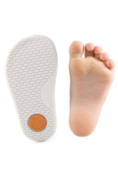 Rakerplus Bob Hakiki Deri Mavi Yeşil Barefoot Cırtlı Lastikli Bebek Sneaker Ayakkabı - 10