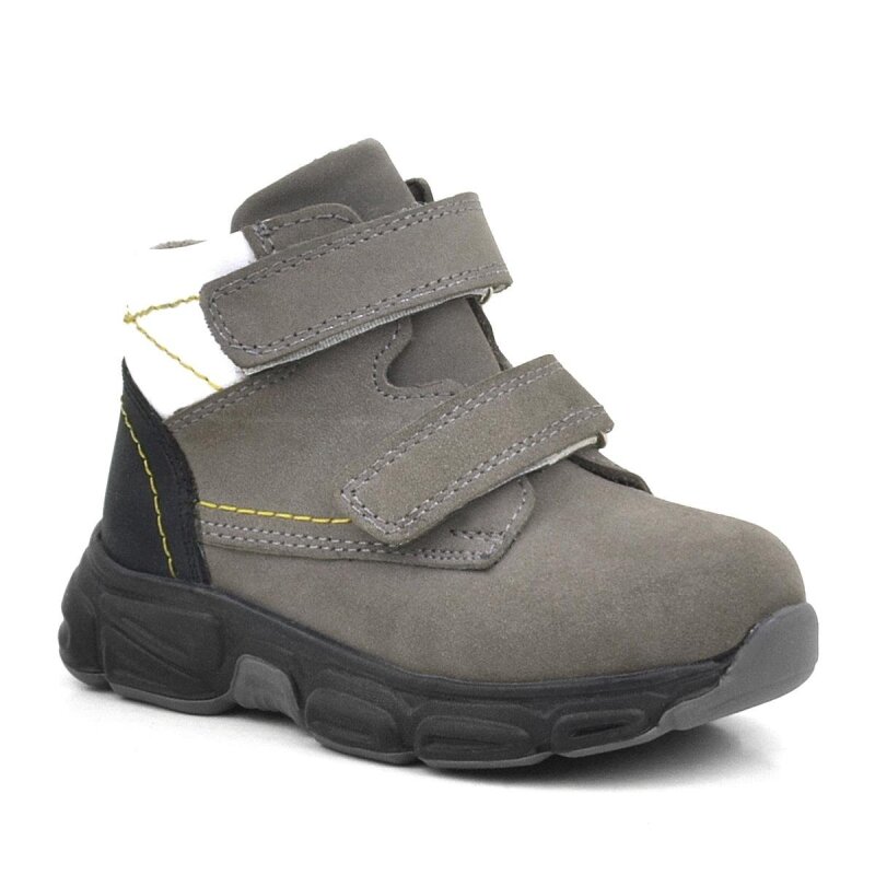 Rakerplus Hakiki Deri Gri Nubuk Bebek Spor Bot Ayakkabı - Rakerplus