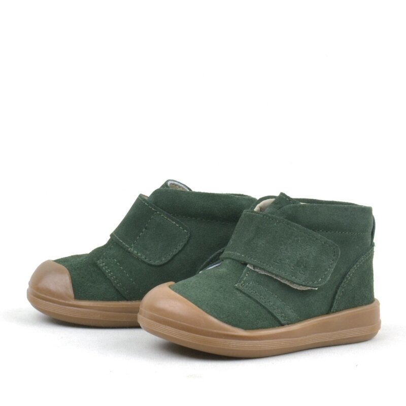 Rakerplus Yoohoo Hakiki Deri Yeşil Cırtlı Unisex Bebek Bot - 5