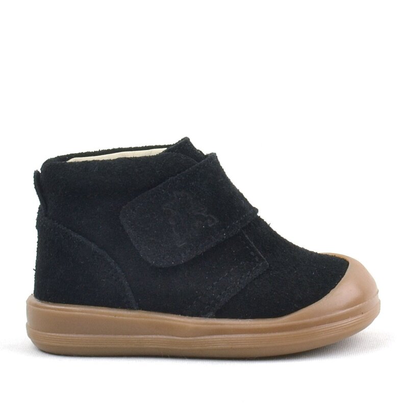 Rakerplus Yoohoo Hakiki Deri Siyah Cırtlı Unisex Bebek Bot - 2