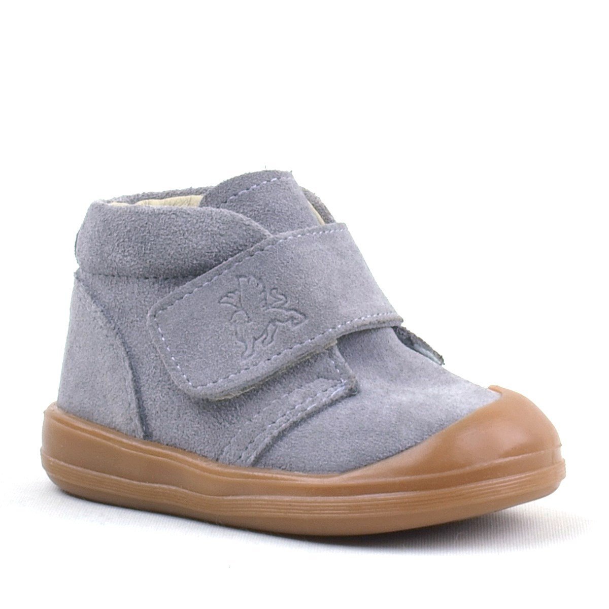 Rakerplus Yoohoo Hakiki Deri Gri Cırtlı Unisex Bebek Bot - 1