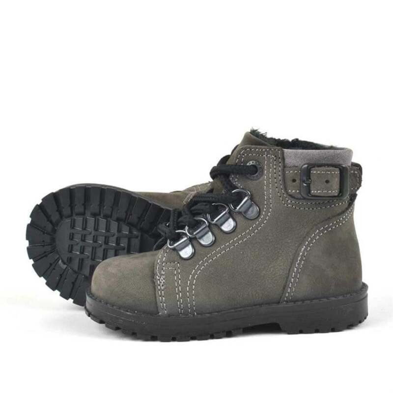 Rakerplus Griffon Hakiki Deri Fermuarlı Kışlık Unisex Çocuk Bot - 4